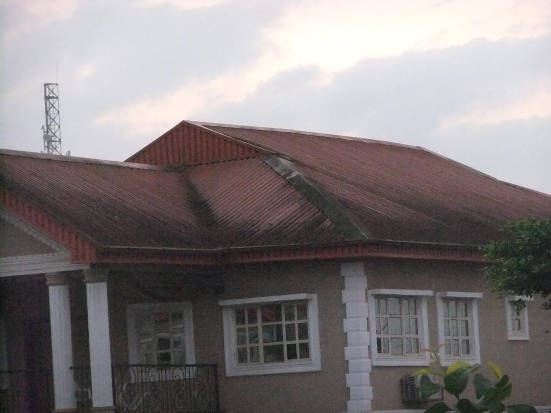 Before roof cleaning